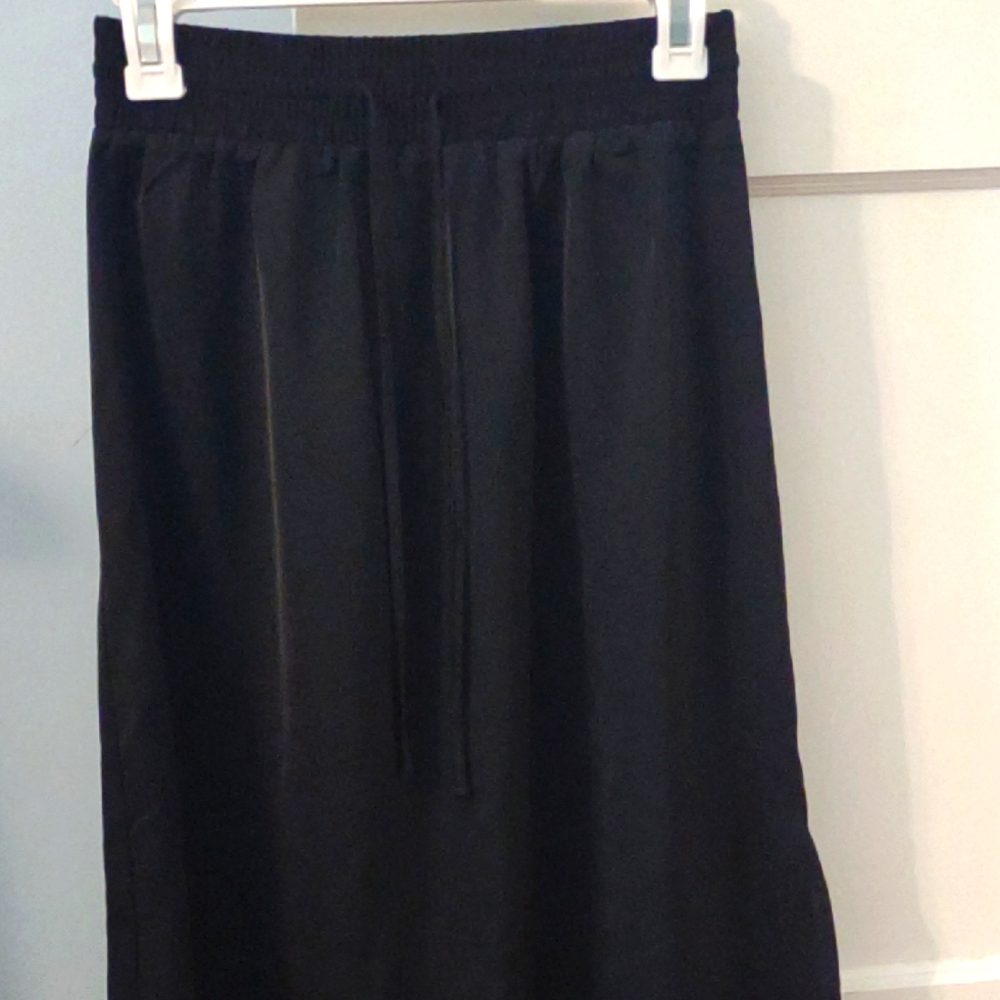 Black Women's Satin Skirt